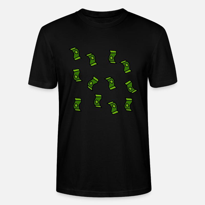 Geldregen Geldscheine Geschenk - Stanley/Stella Unisex Bio-T-Shirt CRAFTER - Schwarz