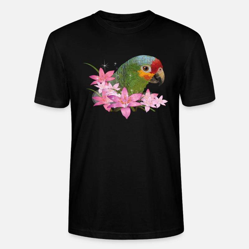 rotbrauner Amazonas - Stanley/Stella Unisex Bio-T-Shirt CRAFTER - Schwarz