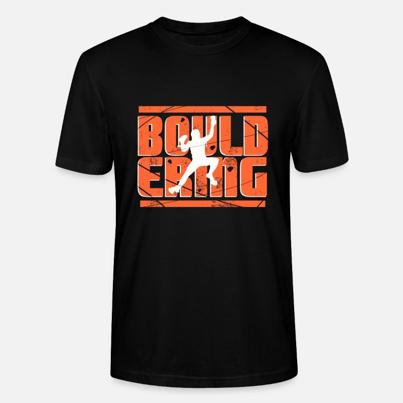 Bouldern - Stanley/Stella Unisex Bio-T-Shirt CRAFTER - Schwarz
