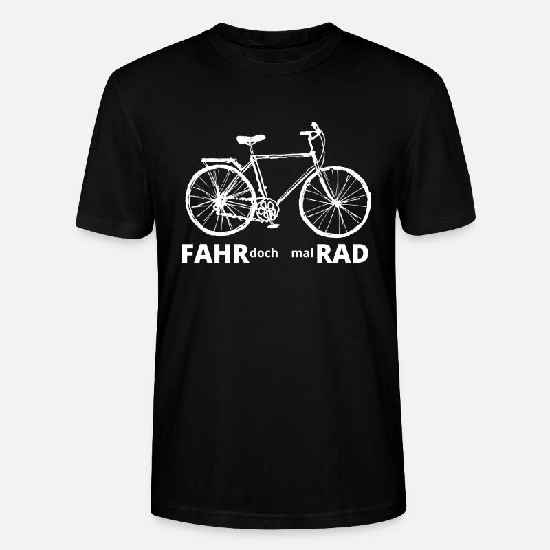 Fahr doch mal Rad - Stanley/Stella Unisex Bio-T-Shirt CRAFTER - Schwarz