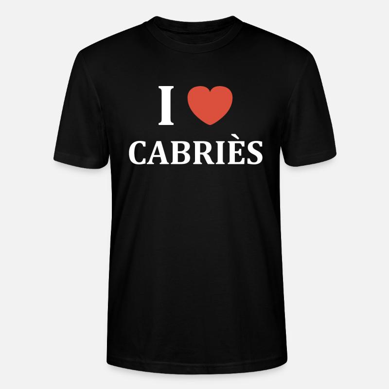i love cabriès - T-shirt bio CRAFTER Stanley Stella Unisexe - noir