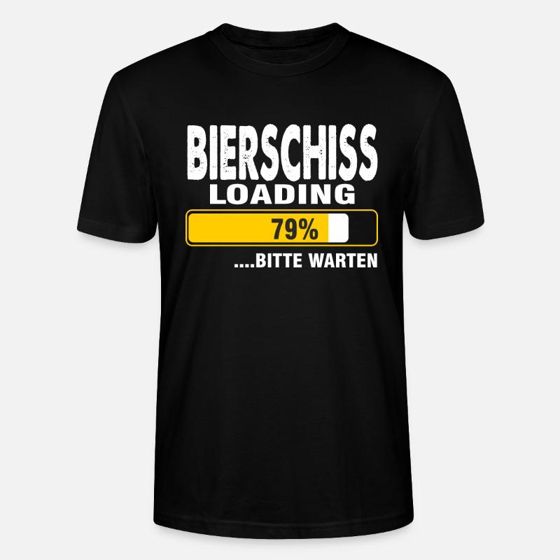 Bierschiss loading Bierparty Biertrinker kostüm - Stanley/Stella Unisex Bio-T-Shirt CRAFTER - Schwarz