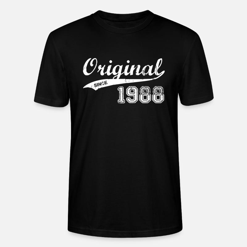1988 - Stanley/Stella Unisex Bio-T-Shirt CRAFTER - Schwarz