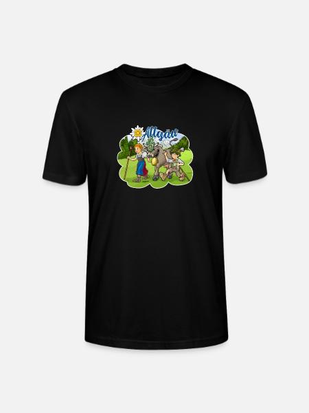 Allgäu - Stanley/Stella Unisex Bio-T-Shirt CRAFTER - Schwarz