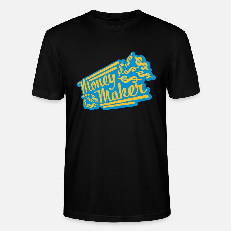 Money Maker Selfmade Dollar - Stanley/Stella Unisex Bio-T-Shirt CRAFTER - Schwarz