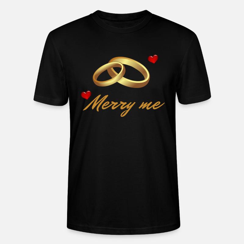 Merry me - Stanley/Stella Unisex Bio-T-Shirt CRAFTER - Schwarz