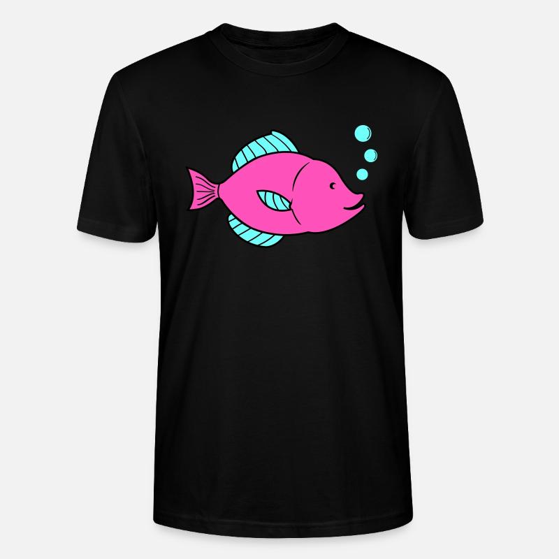 Bande dessinée de poisson 1 - T-shirt bio CRAFTER Stanley Stella Unisexe - noir