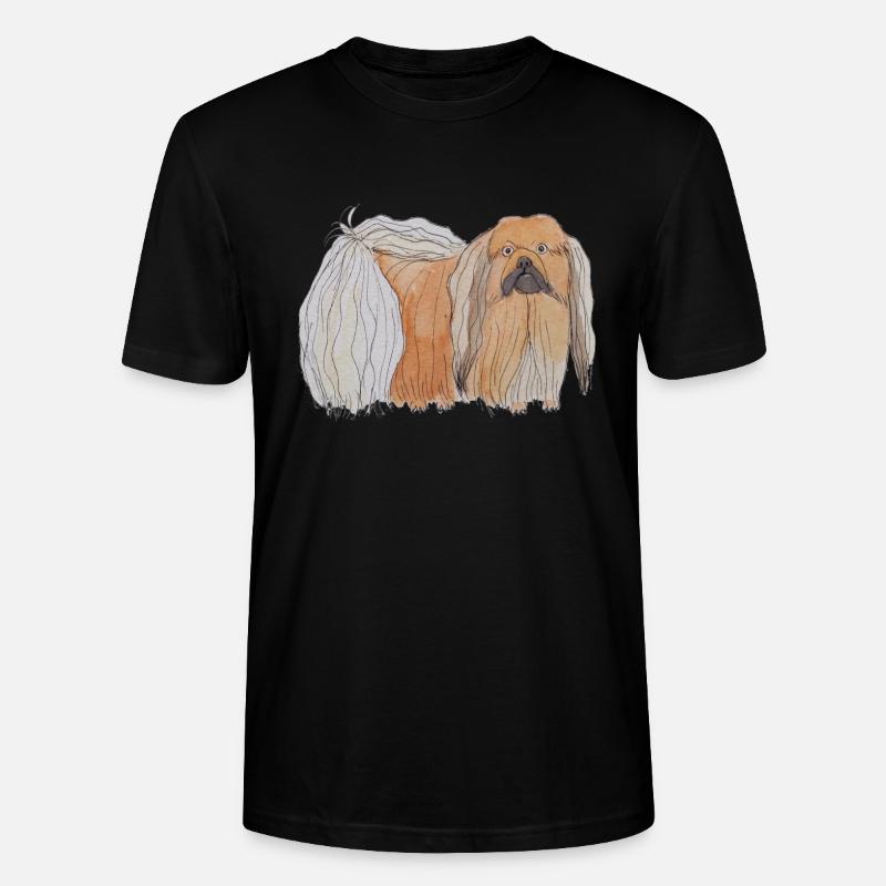 Pekinesisch - Spaß - Stanley/Stella Unisex Bio-T-Shirt CRAFTER - Schwarz