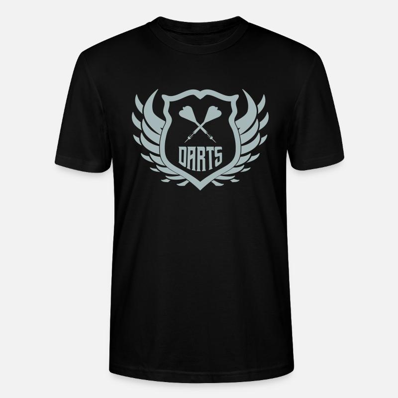 darts crest - Stanley/Stella Unisex Bio-T-Shirt CRAFTER - Schwarz