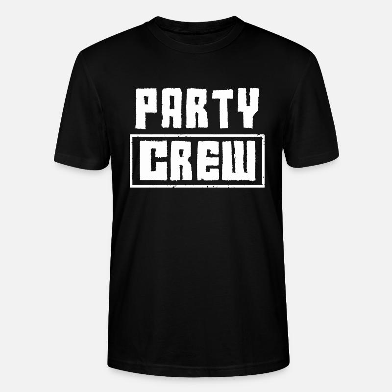 party crew - Stanley/Stella Unisex Bio-T-Shirt CRAFTER - Schwarz