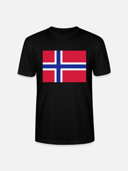 norway flag - Stanley/Stella CRAFTER Unisex Organic T-Shirt - black
