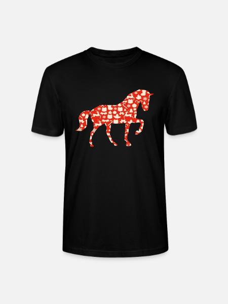 Christmas horse Christmas horse - Stanley/Stella CRAFTER Unisex Organic T-Shirt - black