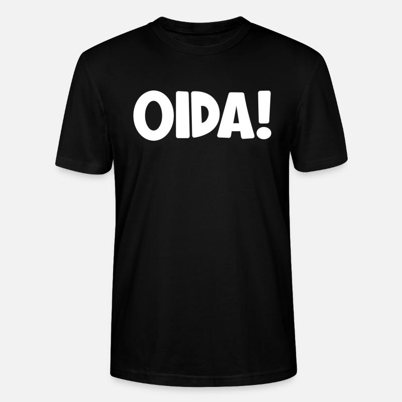 Oida - Stanley/Stella Unisex Bio-T-Shirt CRAFTER - Schwarz