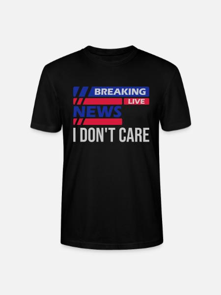 Breaking news don't - Stanley/Stella CRAFTER Unisex Organic T-Shirt - black