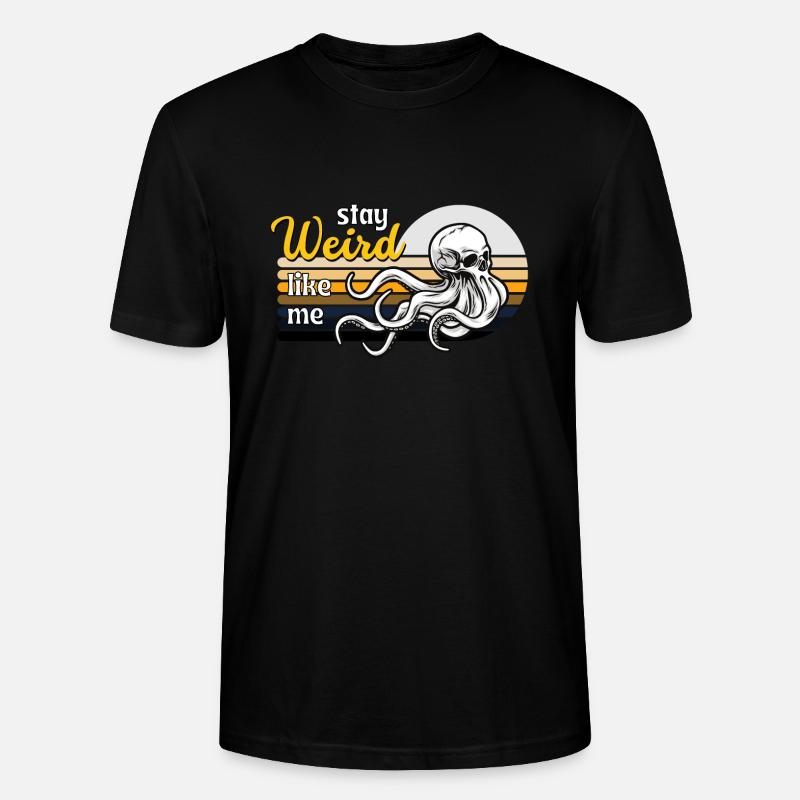 Bleib komisch wie ich - Stanley/Stella Unisex Bio-T-Shirt CRAFTER - Schwarz