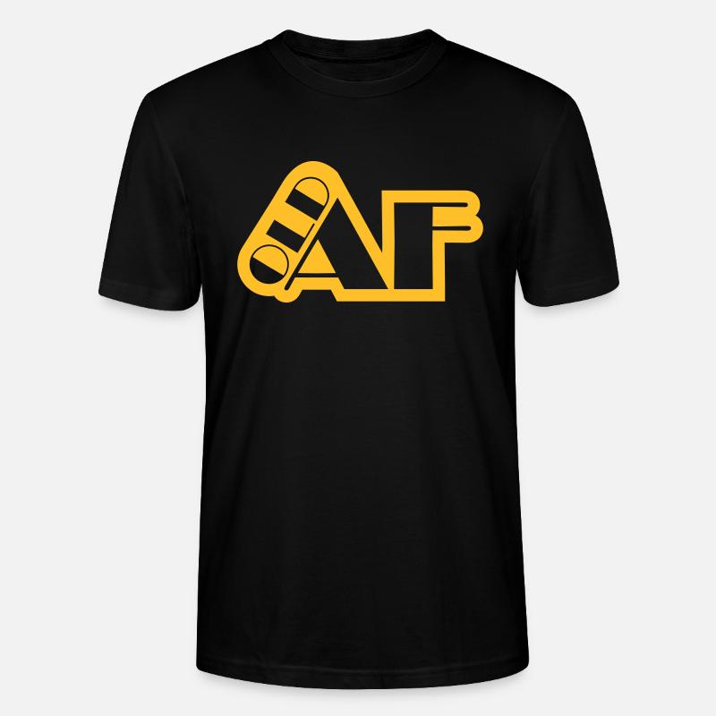 old AF Text Logo - Stanley/Stella Unisex Bio-T-Shirt CRAFTER - Schwarz