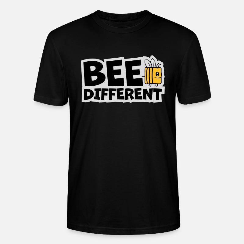 bee different Spruch Zitat - Stanley/Stella Unisex Bio-T-Shirt CRAFTER - Schwarz