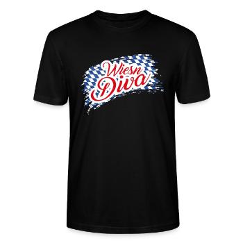 Wiesen Diva - Stanley/Stella Unisex Bio-T-Shirt CRAFTER - Schwarz - Vorne - Alina (178cm) & Michal (187cm)