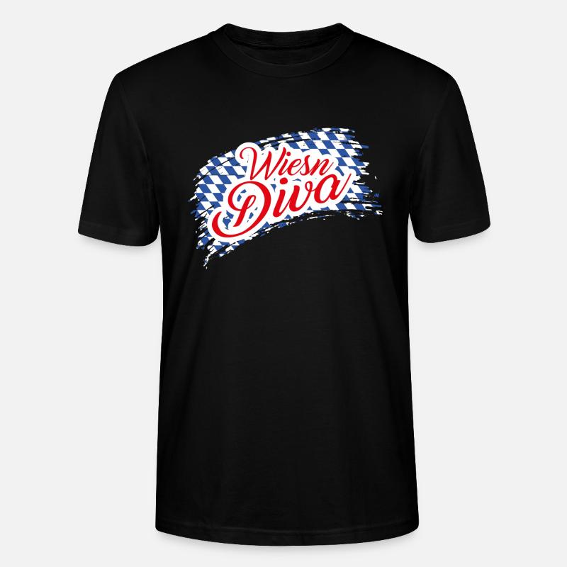 Wiesen Diva - Stanley/Stella Unisex Bio-T-Shirt CRAFTER - Schwarz
