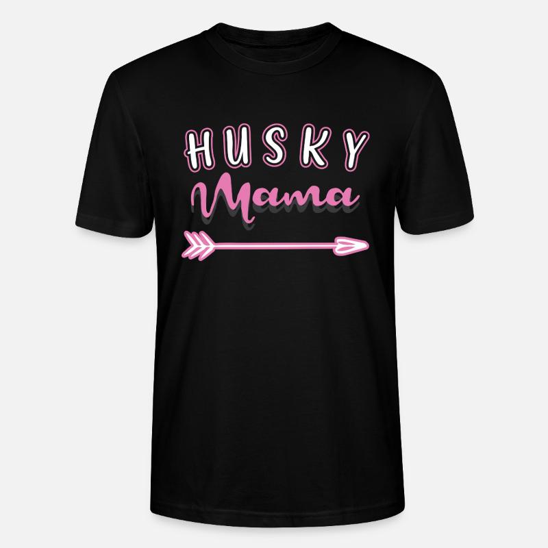 Sibirischer Husky - Stanley/Stella Unisex Bio-T-Shirt CRAFTER - Schwarz