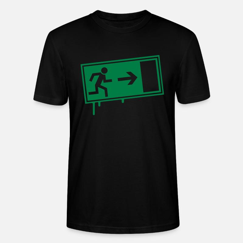 exit_2_f1 - Stanley/Stella Unisex Bio-T-Shirt CRAFTER - Schwarz