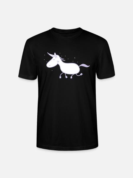 unicorn - Stanley/Stella CRAFTER Unisex Organic T-Shirt - black