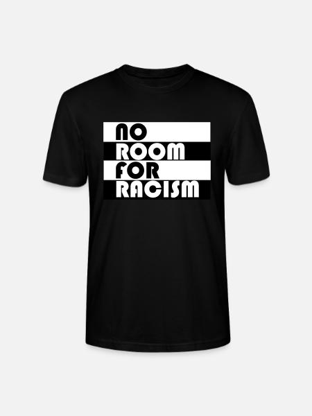 No Room For Racism - Stanley/Stella CRAFTER Unisex Organic T-Shirt - black