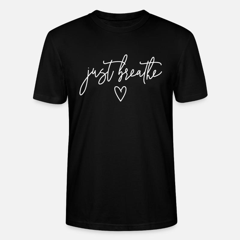 Just Breathe - Stanley/Stella Unisex Bio-T-Shirt CRAFTER - Schwarz