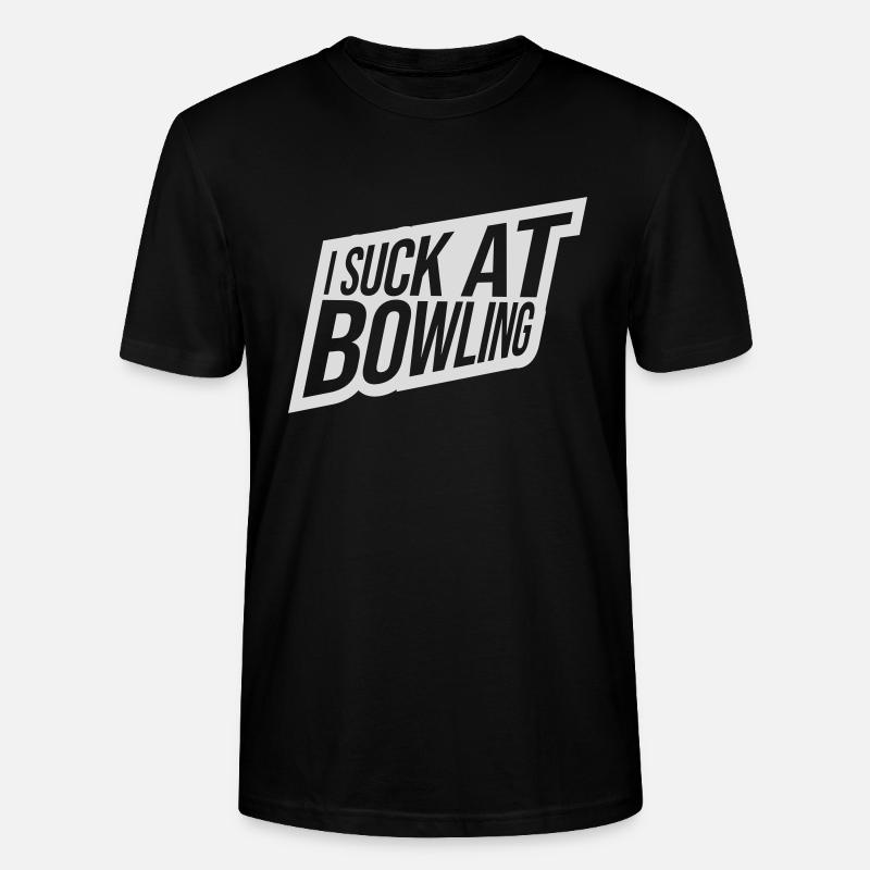 I suck at bowling - Stanley/Stella Unisex Bio-T-Shirt CRAFTER - Schwarz