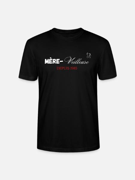 Mère veilleuse depuis 1985 - T-shirt bio CRAFTER Stanley Stella Unisexe - noir