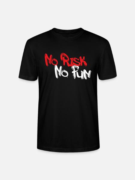 No Risk No Fun - Stanley/Stella CRAFTER Unisex Organic T-Shirt - black