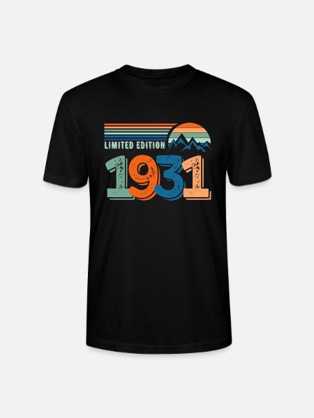 Limited edition 1931 - Stanley/Stella CRAFTER Unisex Organic T-Shirt - black