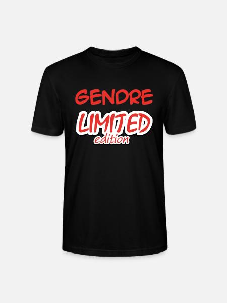 GENDRE LIMITED EDITION - Stanley/Stella CRAFTER Unisex Organic T-Shirt - black