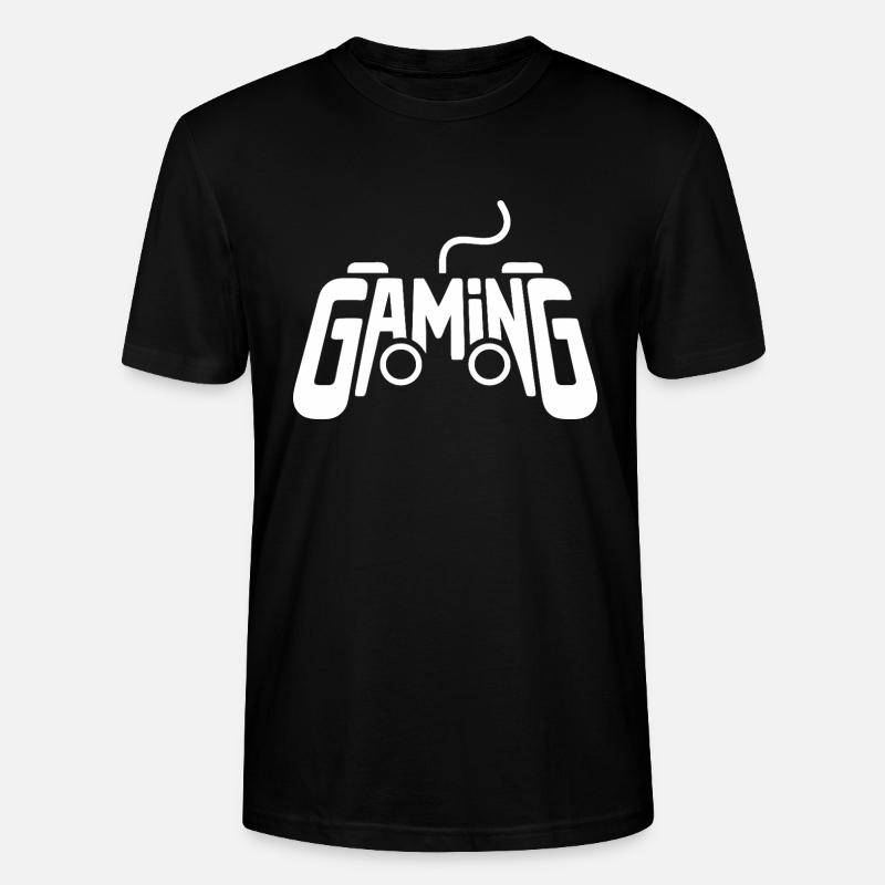 Gaming Controller Gamer Videospiel Controller - Stanley/Stella Unisex Bio-T-Shirt CRAFTER - Schwarz