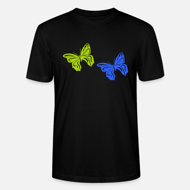 schmetterling 2 - Stanley/Stella Unisex Bio-T-Shirt CRAFTER - Schwarz