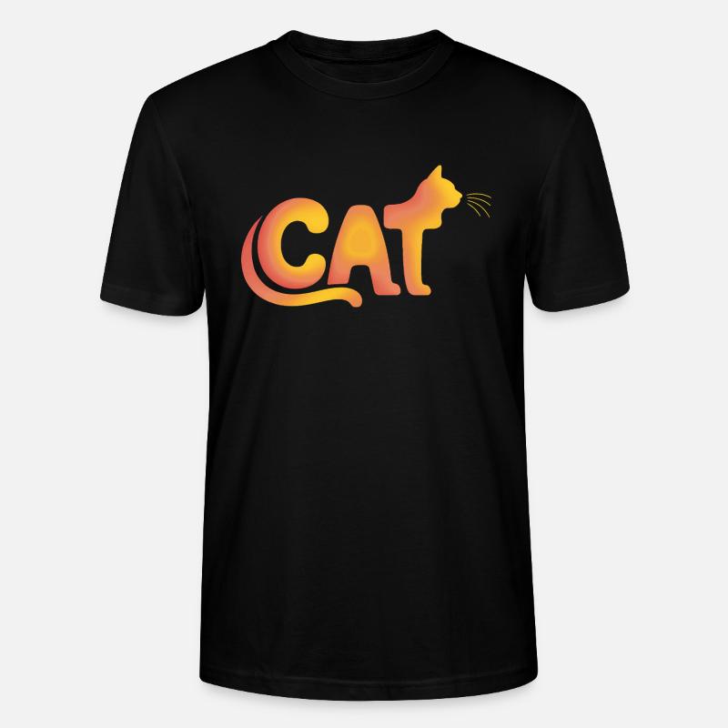 Chat - Logo de chat mignon - T-shirt bio CRAFTER Stanley Stella Unisexe - noir