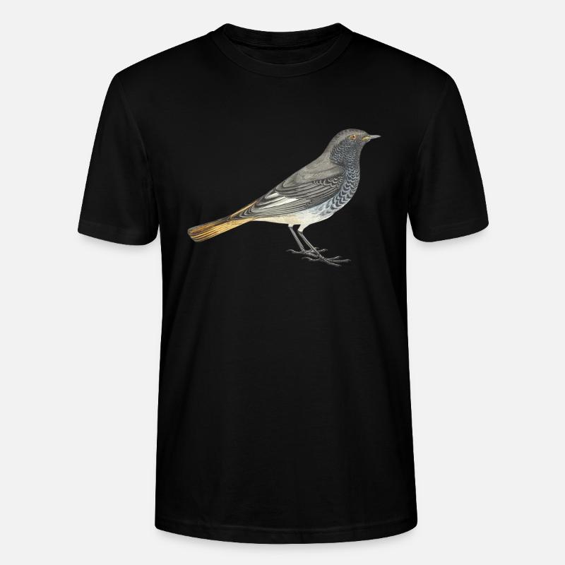 Hausrotschwanz - Stanley/Stella Unisex Bio-T-Shirt CRAFTER - Schwarz