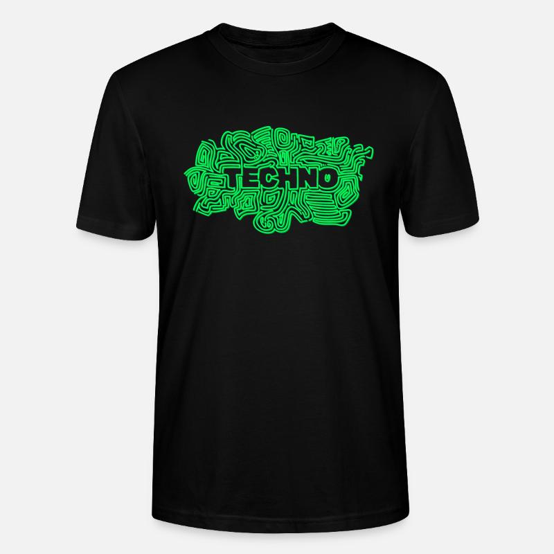 Techno Techno - Stanley/Stella CRAFTER Unisex Organic T-Shirt - black