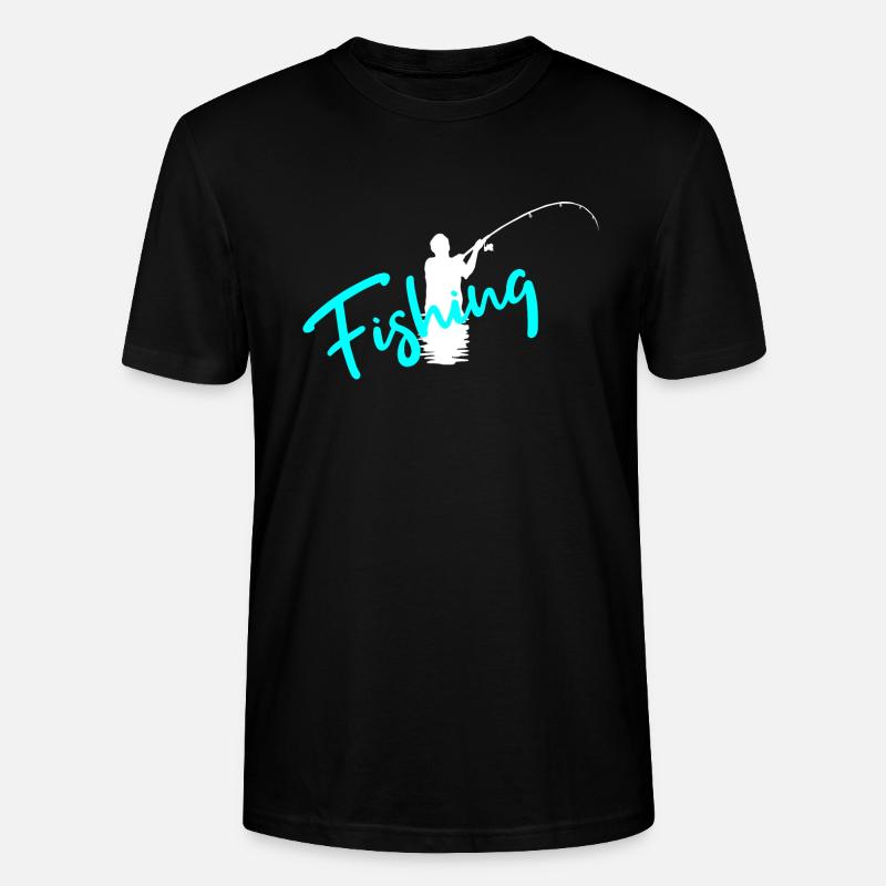pêche - T-shirt bio CRAFTER Stanley Stella Unisexe - noir