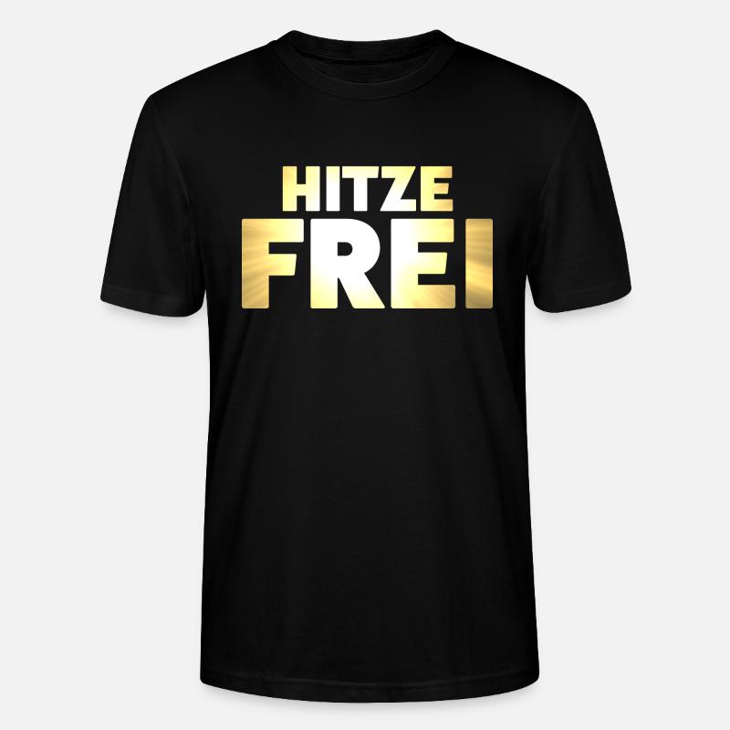 Hitzefrei - Stanley/Stella Unisex Bio-T-Shirt CRAFTER - Schwarz