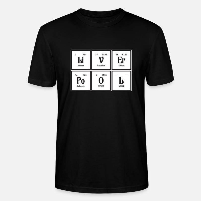 Liverpool | Periodensystem der Elemente - Stanley/Stella Unisex Bio-T-Shirt CRAFTER - Schwarz