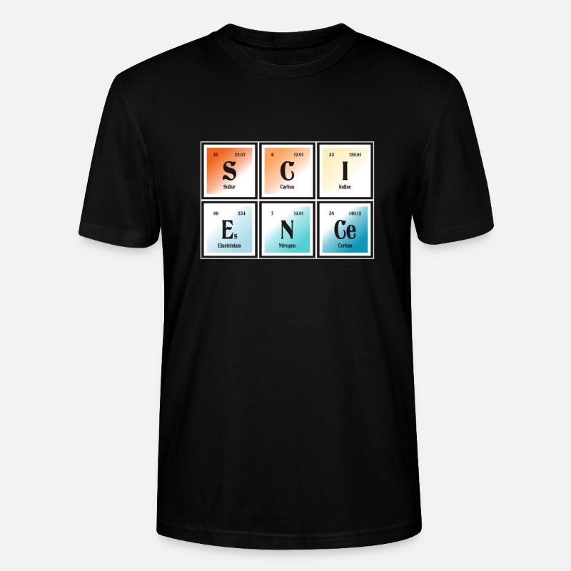 Wissenschaft | Periodensystem der Elemente - Stanley/Stella Unisex Bio-T-Shirt CRAFTER - Schwarz