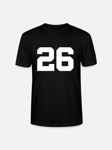 Number 26 - Stanley/Stella CRAFTER Unisex Organic T-Shirt - black