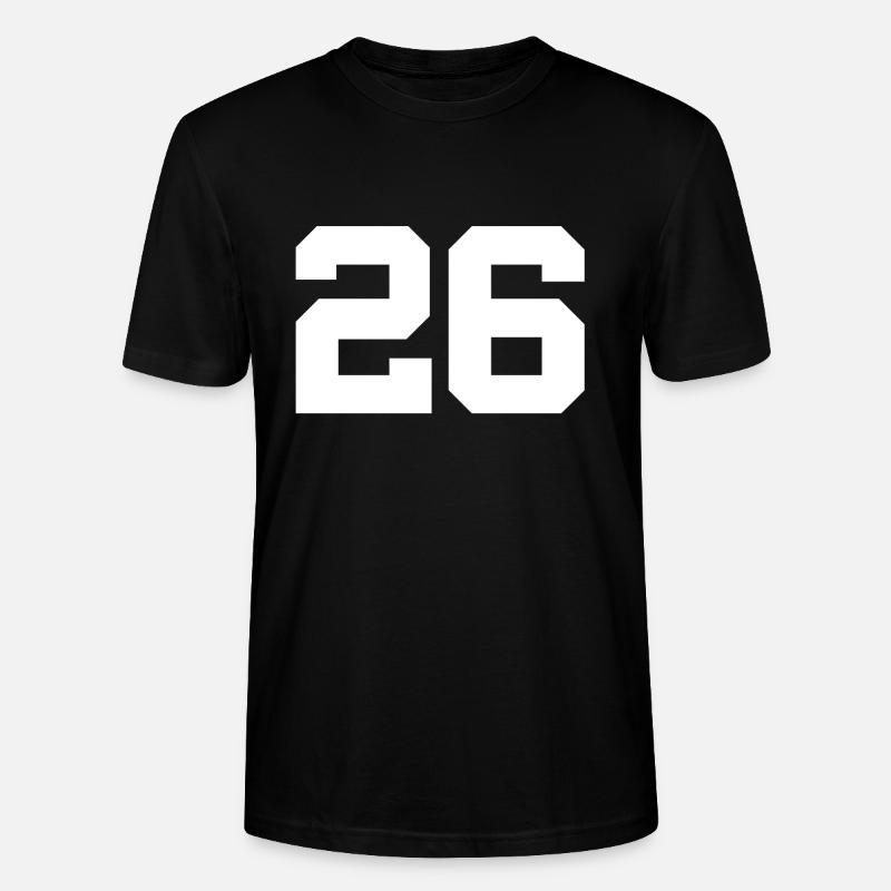 Numéro 26 - T-shirt bio CRAFTER Stanley Stella Unisexe - noir