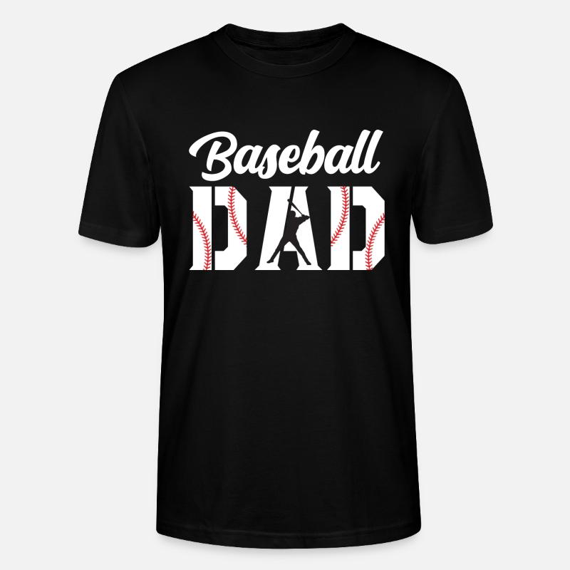 Baseball Dad Apparel Dad Baseball - T-shirt bio CRAFTER Stanley Stella Unisexe - noir