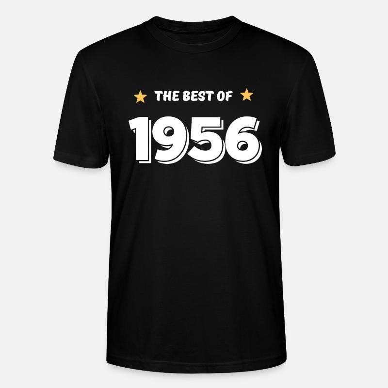 Das Beste von 1956 - Stanley/Stella Unisex Bio-T-Shirt CRAFTER - Schwarz