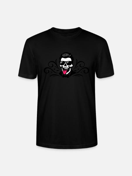 Skull Groom Jga - Stanley/Stella CRAFTER Unisex Organic T-Shirt - black
