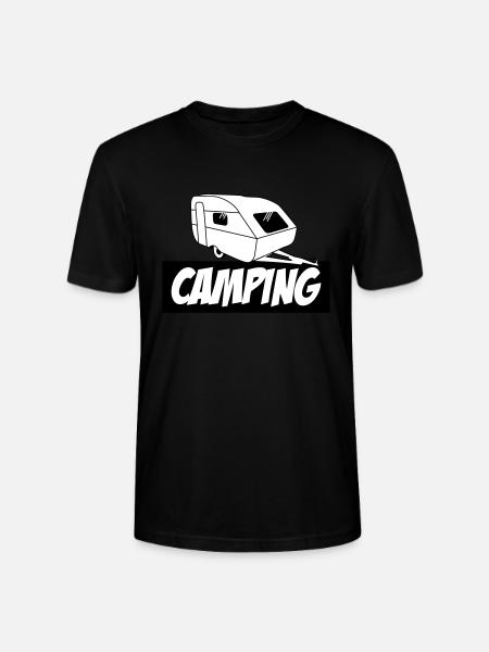 Camping - The pure passion - Stanley/Stella CRAFTER Unisex Organic T-Shirt - black