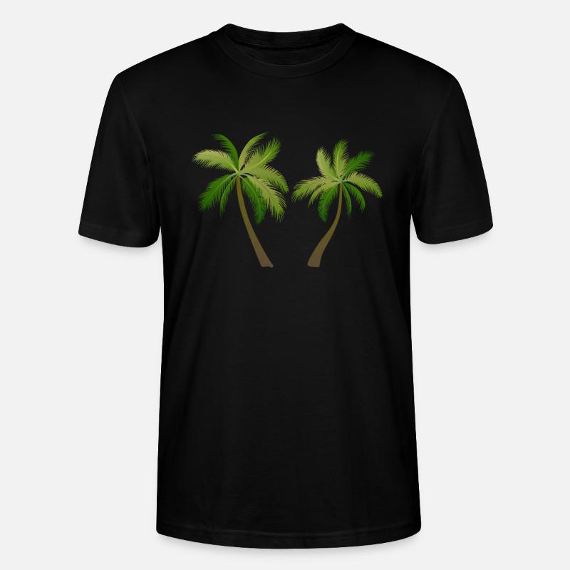 palmier arbre palmiers - T-shirt bio CRAFTER Stanley Stella Unisexe - noir