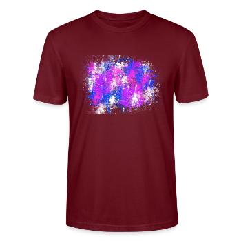 Coloris - T-shirt bio CRAFTER Stanley Stella Unisexe - bordeaux - Devant - Alina (178cm) & Michal (187cm)